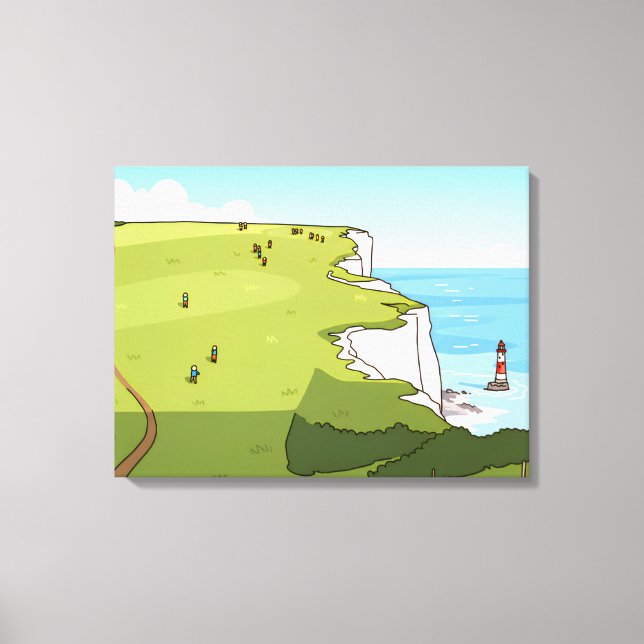 Beachy Head canvastryck (Framsida)