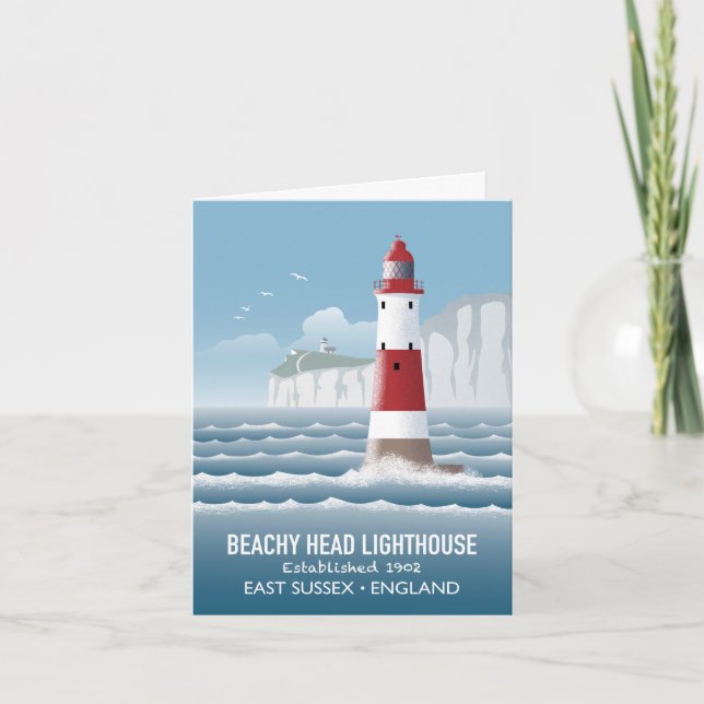 Beachy Head fyr Kort (Framsida)
