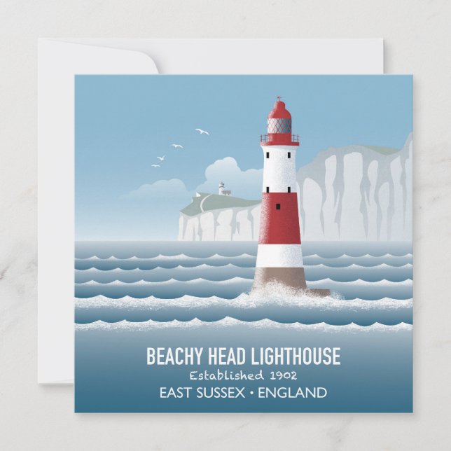 Beachy Head fyr Kort (Framsida)