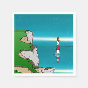 Beachy Head-fyr och Cliff Top Pappersservett