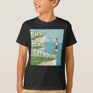 Beachy head fyr-reflektor poster t shirt