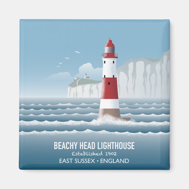 Beachy Head Lighthouse Magnet (Framsidan)