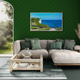 Beachy Head Lighthouse, Seven Sisters, England Canvastryck