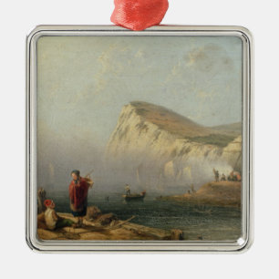 Beachy huvud, 1850 (olja på kanfas) julgransprydnad metall