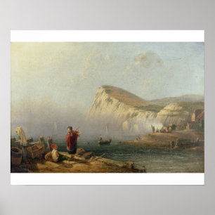 Beachy huvud, 1850 (olja på kanfas) poster