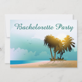 Beachy Illustration Inbjudningar
