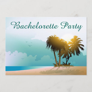 Beachy Illustration Inbjudningar