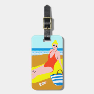 Beachy Keen - Gult Bagagebricka