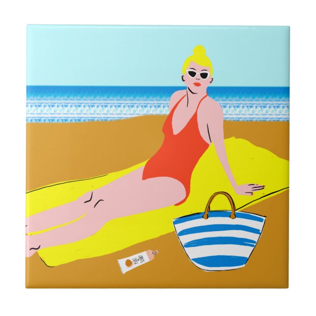 Beachy Keen - Gult Kakelplatta (Framsidan)
