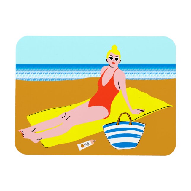 Beachy Keen - Gult Magnet (Horisontell)