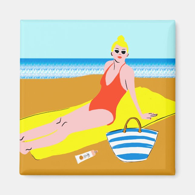 Beachy Keen - Gult Magnet (Framsidan)