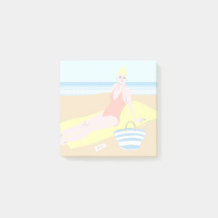 Beachy Keen - Gult Post-it Block