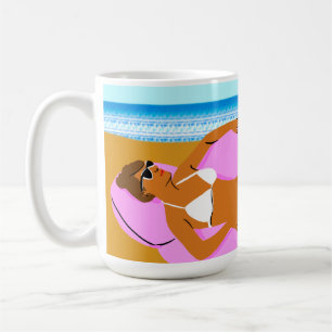 Beachy Keen - Rosa Kaffemugg