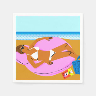 Beachy Keen - Rosa Pappersservett