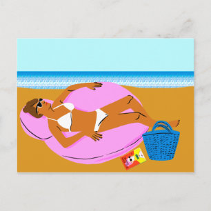 Beachy Keen - Rosa Vykort