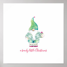 Beachy Little jul Watercolor Art Poster