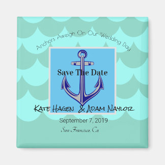Beachy Nautical Anchor Spara datum magneter