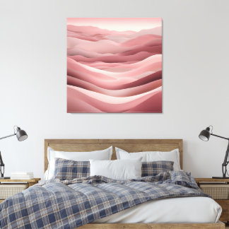 Beachy Pink AI art Canvastryck