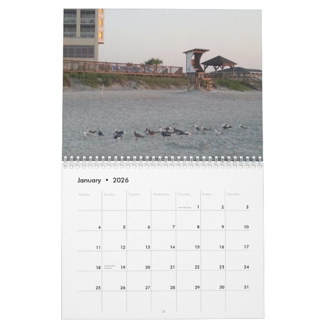 Beachy platser kalender (Jan 2026)