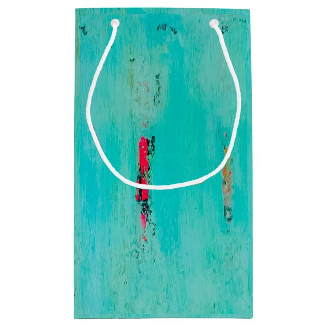 Beachy presentsäck med kustkonst (Baksidan)
