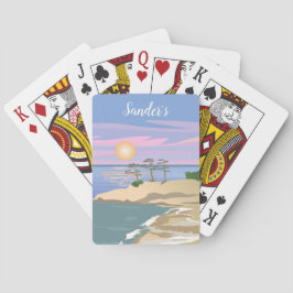 Beachy Sunset Personlig Classic-spelkort Casinokort