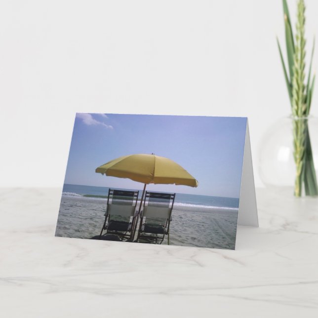 BEACHY TÄNKTE PÅ DIG HÄLSNING KORT (Framsida)