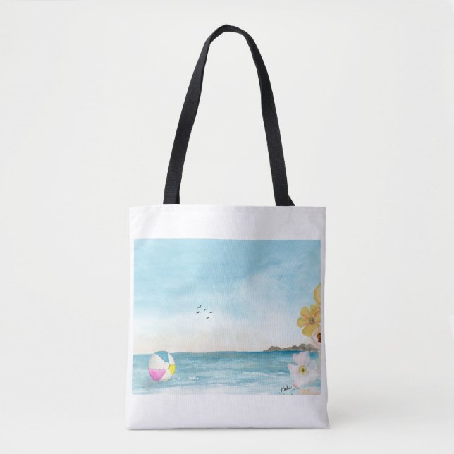 Beachy Tote Bag Tygkasse (Framsida)