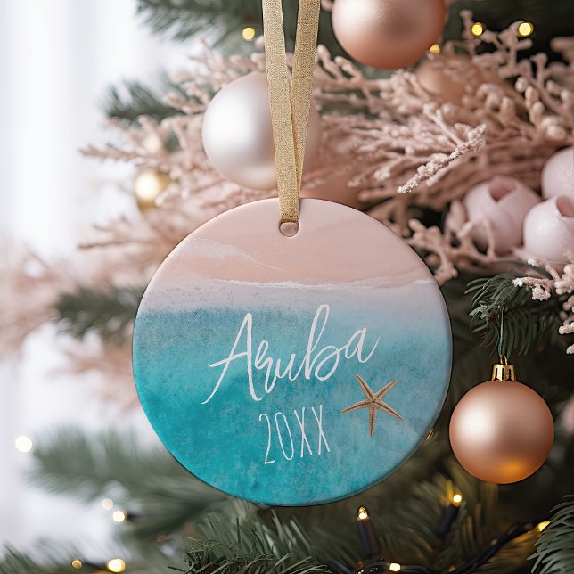 Beachy Travel Photo Ornament (Skapare uppladdad)