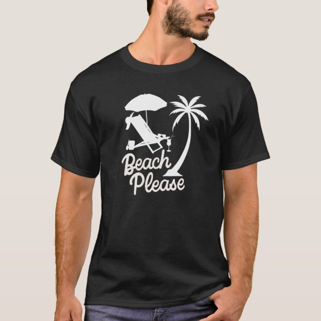 Beachy Vacation Handflatan Träd Kvinnors sommar T Shirt (Framsida)