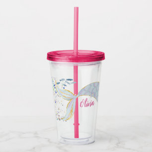 Beachy vid Sjöjungfrun Glitter under havet Take Away Mugg