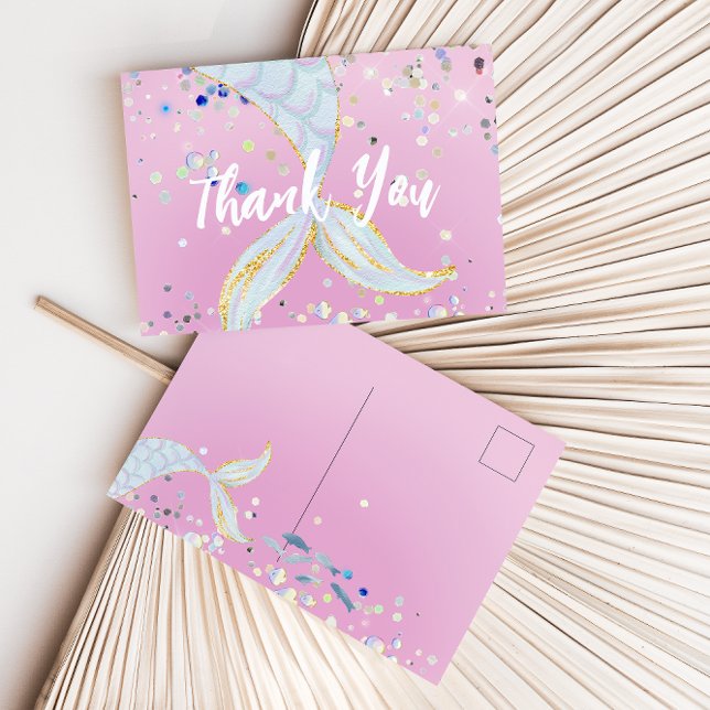 Beachy vid Sjöjungfrun Glitter under havet Vykort (Skapare uppladdad)