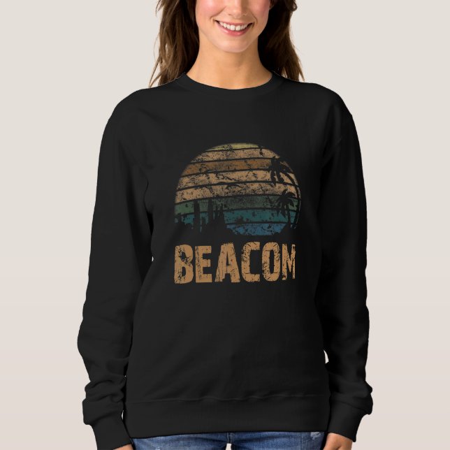 Beacom Vintage Sunset Distressed T Shirt (Framsida)