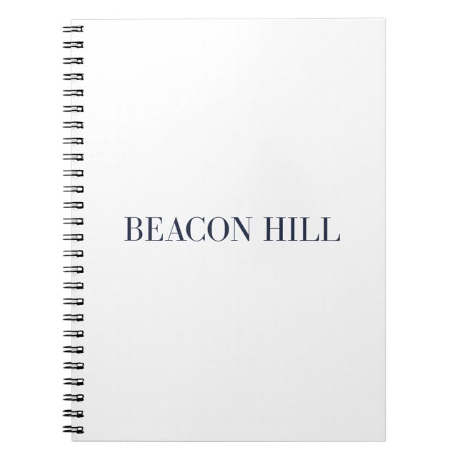Beacon Hill Notebook | Boston Massachusetts Anteckningsbok (Framsidan)