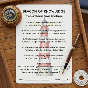 Beacon of Knowledge Fyren Fakta-Blad Inbjudningar