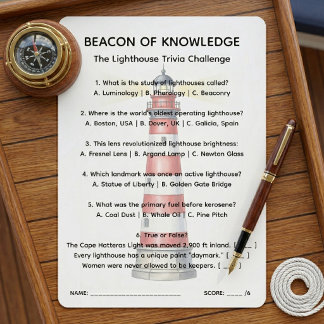 Beacon of Knowledge Fyren Fakta-Blad Inbjudningar