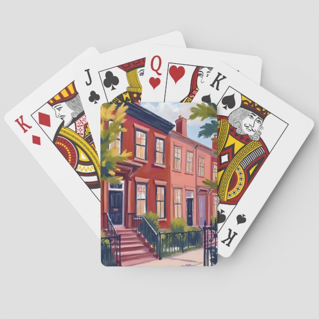 Beacon Street Boston Massachusetts Casinokort (Baksidan)