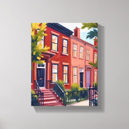 Beacon Street Boston Massachusetts Painting Canvastryck