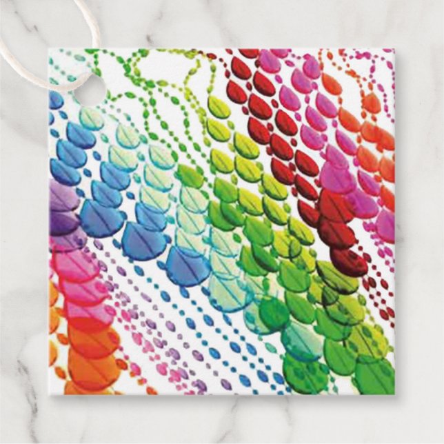Bead Curtain Gåvor Etiketter (Framsida)