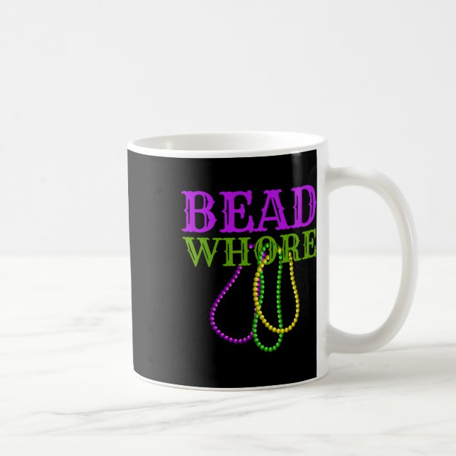 Bead Funny Vuxen humor Mardi Gras Carnival Costume Kaffemugg (Höger)