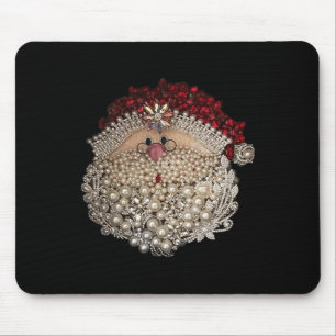 Bead jul Santa Star-gemstone-white-julafton Musmatta