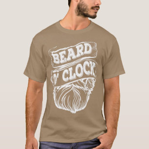Bead O Clock Beard Hipster Bearded Manar Fullt Bea T Shirt