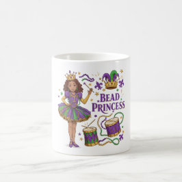 Bead Princess - Mardi Gras Kaffemugg