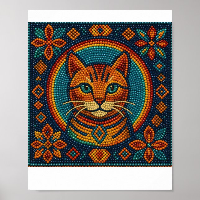 Beaded Kitten-design Poster (Framsidan)