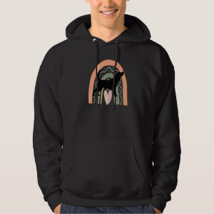 Beagel Hund Med Mönstrat Regnbåge 1 Hoodie