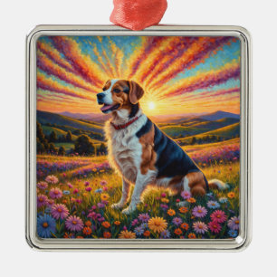 Beagelhund Julgransprydnad Metall