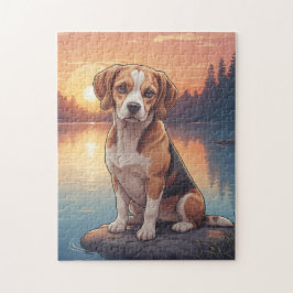 Beagelhund Pussel