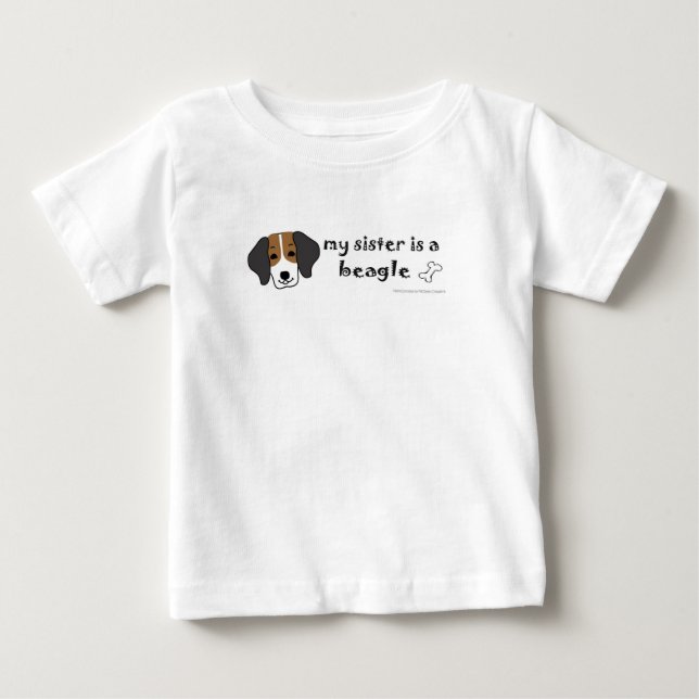 beagelhund t shirt (Framsida)