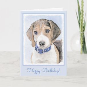 Beagelmålning - Cute Original Hund Art Kort