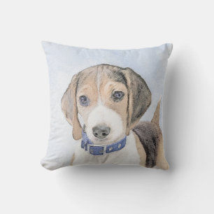 Beagelmålning - Cute Original Hund Art Kudde