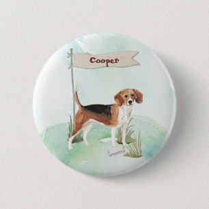 Beagla Grattisar på ny Hund Knapp